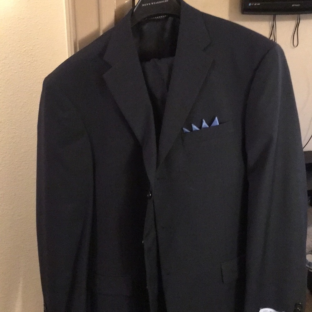 Mens Navy Blue Tommy Hilfiger Suit 40L/32W